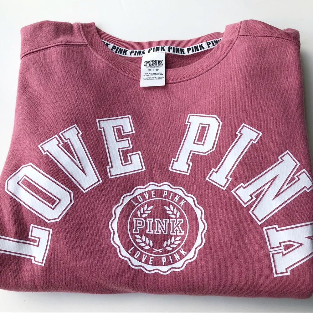 PINK Varsity Crew Sweatshirt